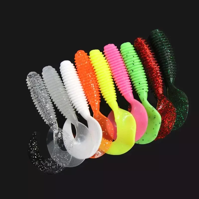 10pcs/Lot Soft Lures Silicone Bait 50mm 1.2g Goods For Fishing Sea Fishing Pva Swimbait Wobblers Artificial Tackle