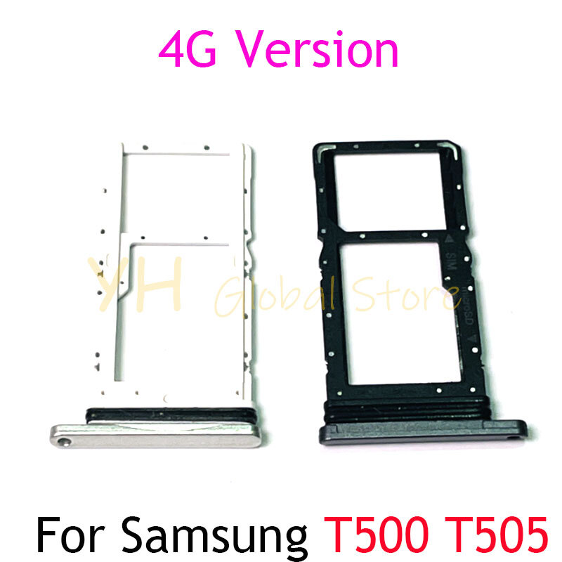 Dla Samsung Galaxy Tab A7 10.4 T500 T505 uchwyt na kartę Sim tacka części do naprawy kart Sim