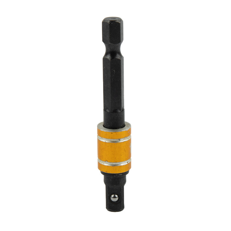 Adaptor soket bor, 1 buah 1/4 3/8 1/2 6.35mm batang ekstensi batang Hex untuk kunci Impact elektrik, aksesori alat listrik Driver