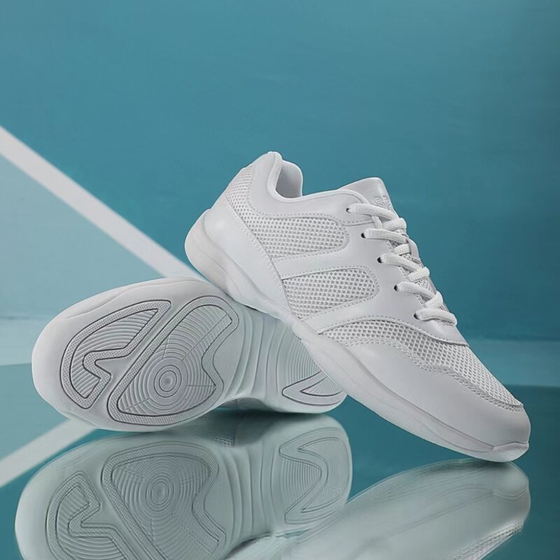 Белые кроссовки для девочек ARKKG, дышащие кроссовки для тренировок, для танцев, тенниса, легкие Молодежные кроссовки для соревнований