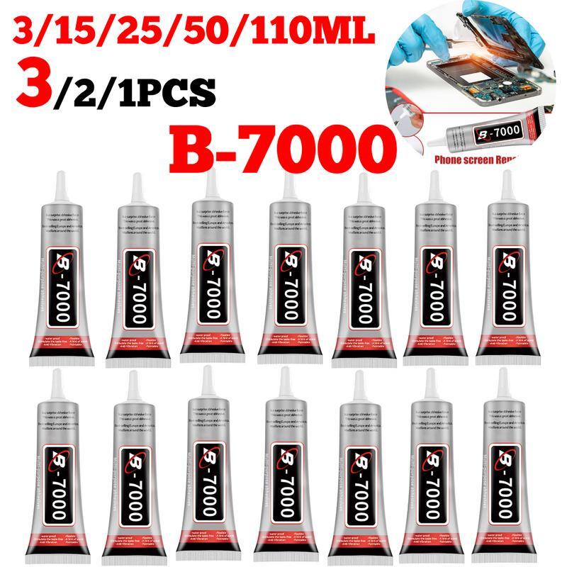 Super cola para o telefone móvel, reparação de vidro celular, tela celular, clareza, seco, B7000, 3 ml, 15 ml, 25 ml, 50 ml, 110ml, 3 pcs, 2 pcs, PCes 1