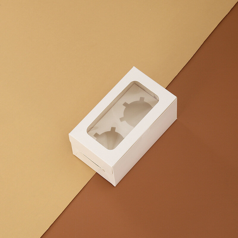Spersonalizowana wyprzedaż produktów szybko dostarcza 4/6/12 dziurka pudełeczko na babeczkę pustynnego ciasta na opakowanie z papierowym pudełkiem