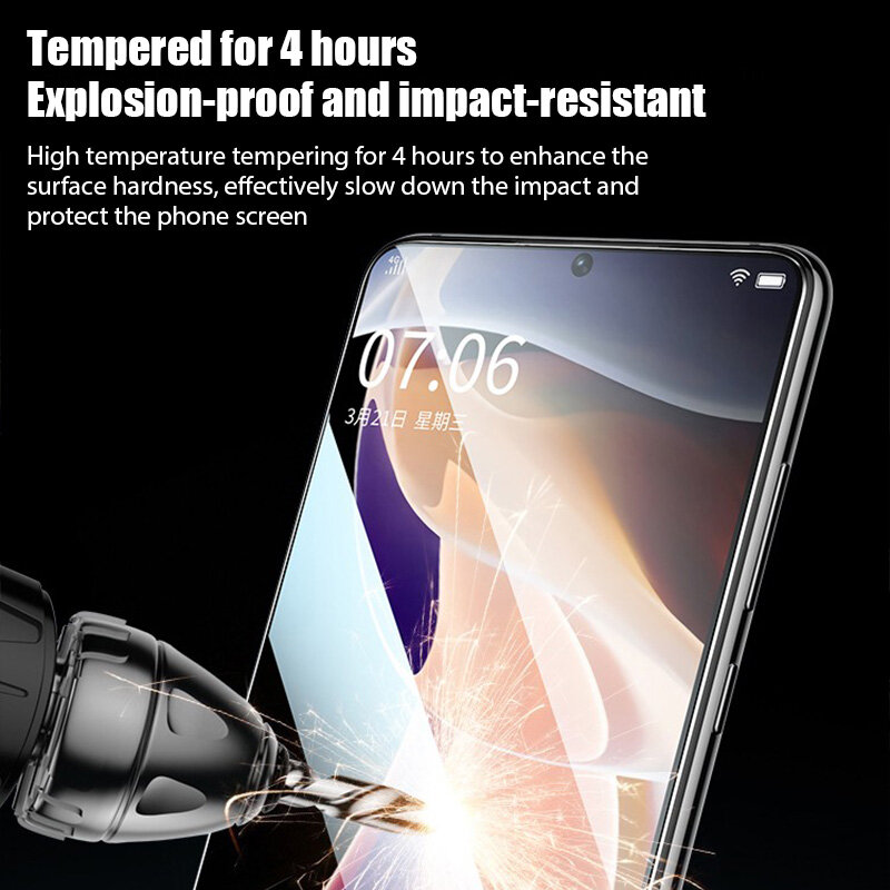 3PCS Tempered Glass For POCO F5 X5 Pro F4 GT X4 X3 M4 M3 Pro 5G X3 NFC F3 Screen Protector For Poco X4 X3 GT M5 M5S F2 Pro Glass