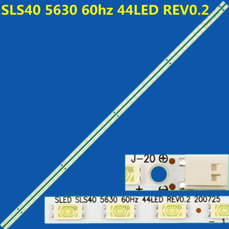 4ชิ้นแถบไฟ LED โคมไฟ44ดวงสำหรับ SLS40เลื่อน5630 60Hz 44LED REV0.2 KDL-40EX710 KDL-40EX600 LED40IS97N LTA400HF16 40FF1C L40P11FBD