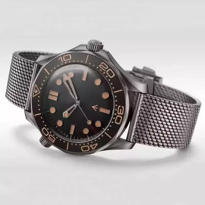 Orologio da uomo impermeabile orologi da uomo movimento automatico meccanico 904L tela d'acciaio Limited 007 orologi da polso maschili orologio da uomo