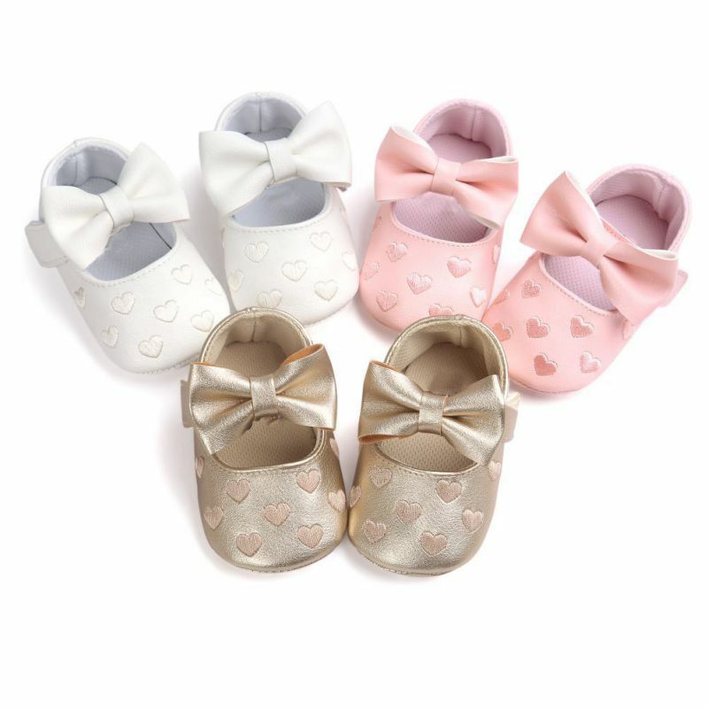 Baby Pu Leather Princess Shoes Baby Boys Girls Moccasins Moccs Shoes Bow Fringe Soft Soled Non-Slip Toddler Shoes For Kids