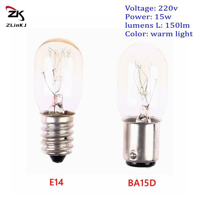15W BA15D E14 220v Sewing Machine Bulb Incandescent Lamp Corn LED Fridge Light Bulb Led Light Bulb For Sewing Machine Supplies