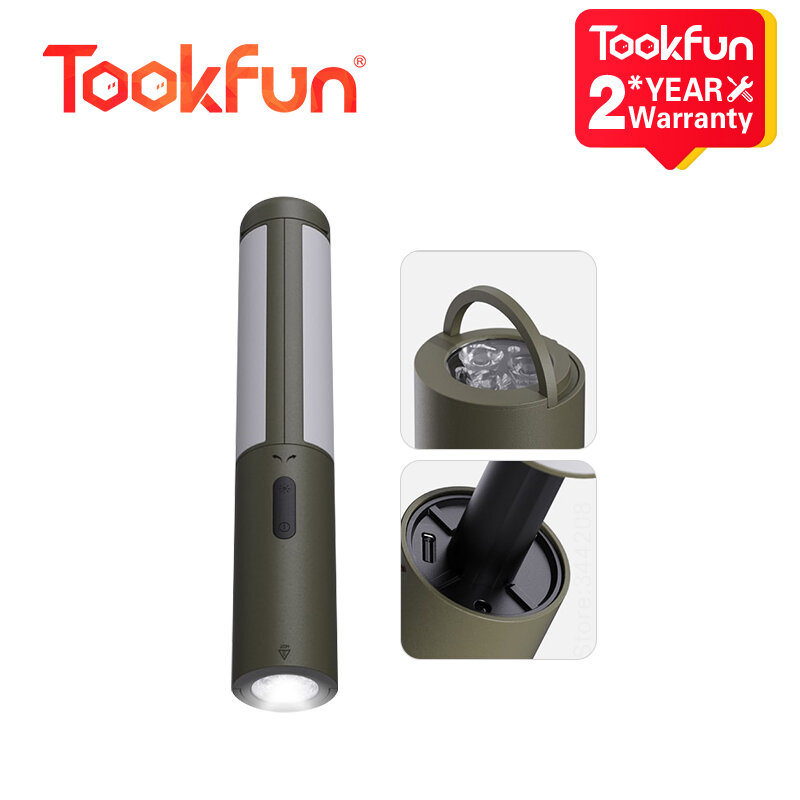 Tookfun Bâle tool-Tente de camping en plein air multifonctionnelle, lampe de poche réglable recommandée, 4500mAh