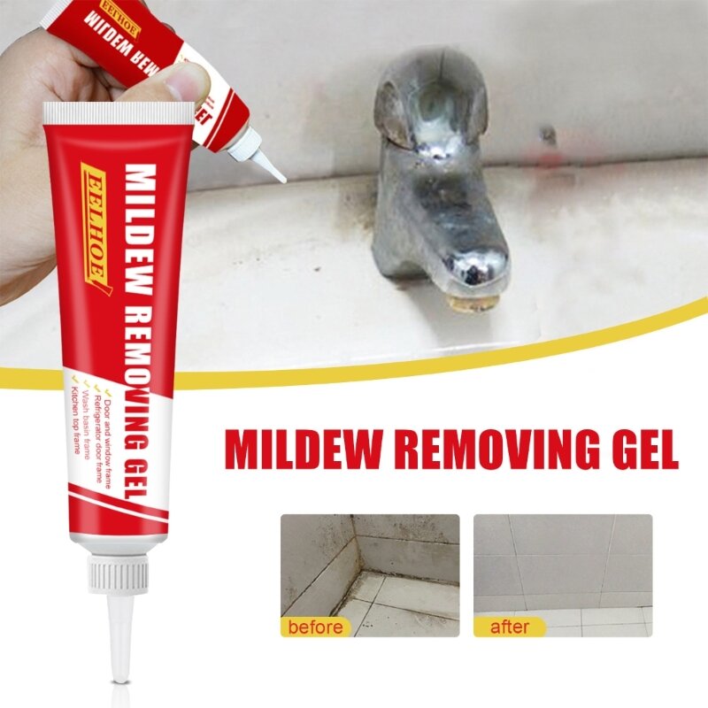 Mildews Remover Gel 20g Wall Mold Cleaner Accessory for Home Bathroom Kitchen Wall Moisture Proof Tile Cleaning Supplies