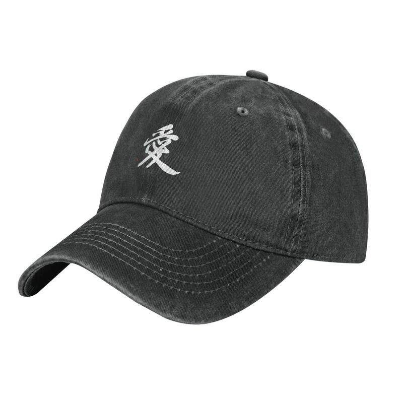 Ковбойская шапка Love Kanji с японским символом ИИ/любовью, каллиграфия, шляпа для гольфа, мужские черные мужские шляпы для женщин