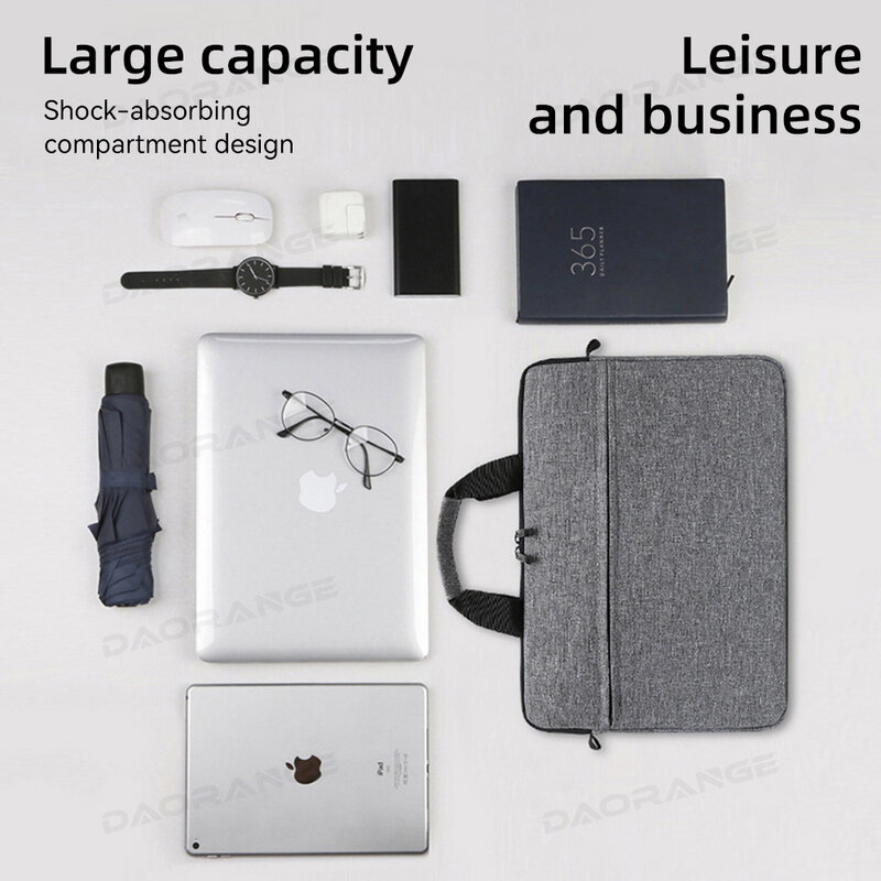 กระเป๋าถือแล็ปท็อปสำหรับ MacBook Pro, สำหรับแล็ปท็อป Xiaomi Dell HP Lenovo 13.3กระเป๋าแมสเซนเจอร์สะพายไหล่ขนาด14 15 15.6นิ้วแบบพกพา
