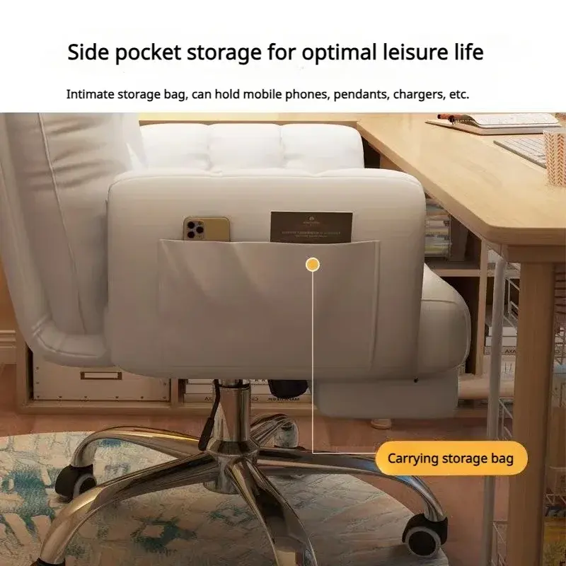 Neuer weicher fauler Computers tuhl bequemer und praktischer Schlafzimmer-Sofas tuhl mit verstellbarer Rückenlehne Schlafzimmer-Ankleide stuhl