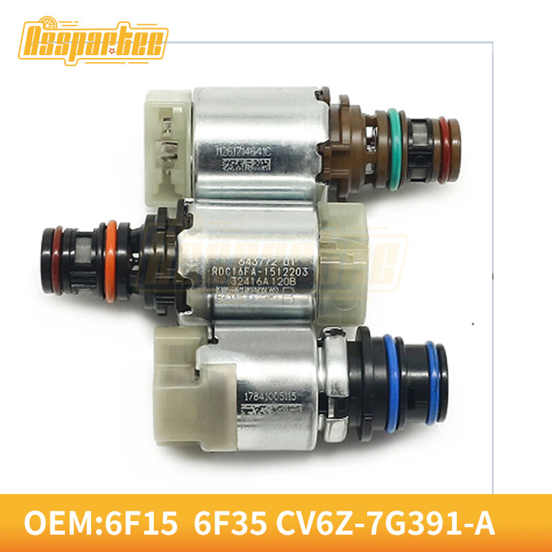 6F35 6F15 Transmission solenoid valve 7-piece set suitable for Ford Mazda CV6Z-7G391-A after 2009