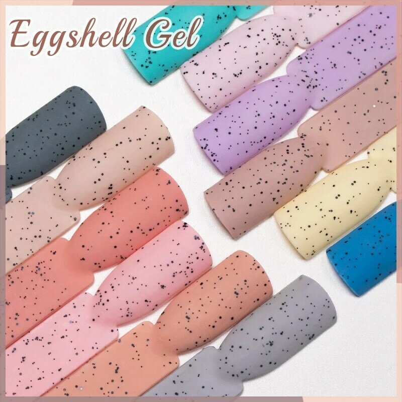 BOZLIN Limpar Eggshell Nail Art Gel Polonês para Manicure, Semi Permanente UV Esmalte, Usado com Cor Gel, Verniz Outono, 7,3 ml