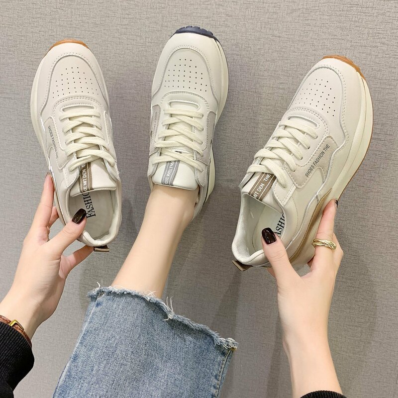 New Simple Women Shoes Outdoor Lady Sneakers Spring Autumn Breathable Comfortable Versatile Women's Running Shoes Tenis De Mujer