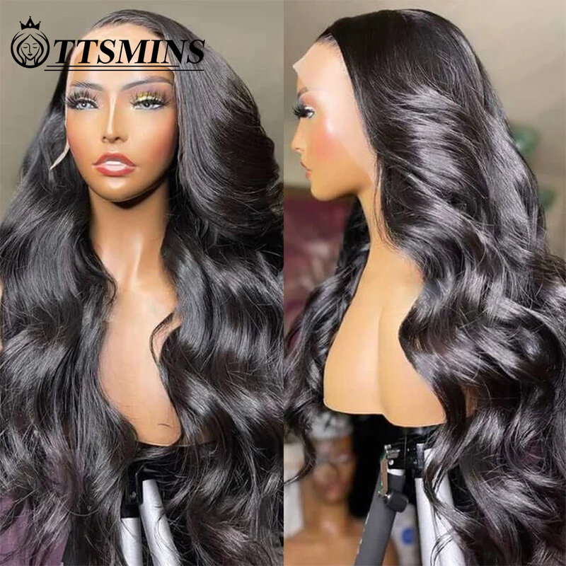Perruque Lace Front Wig Body Wave brésilienne 180% naturelle-At, 13x4, pre-plucked, avec baby hair