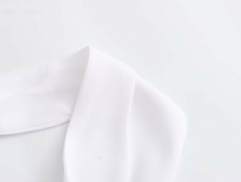 Donne 2024 New Chic Fashion Cross neck collar Mini indumento superiore femminile
