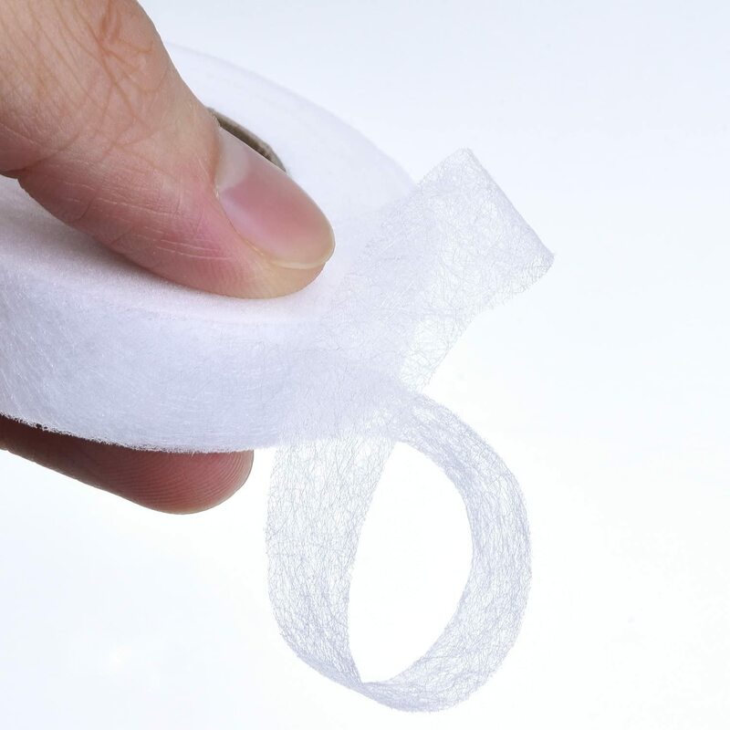 70 Yards bianco biadesivo accessorio per cucire nastro adesivo panno abbigliamento fusibile Interlining tessuto nastro Patchwork panno indumento