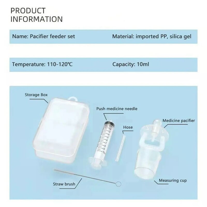 Taza medidora de silicona para recién nacidos, chupete de alimentación líquida, dispensador de medicamentos para bebés, utensilios de alimentación para niños