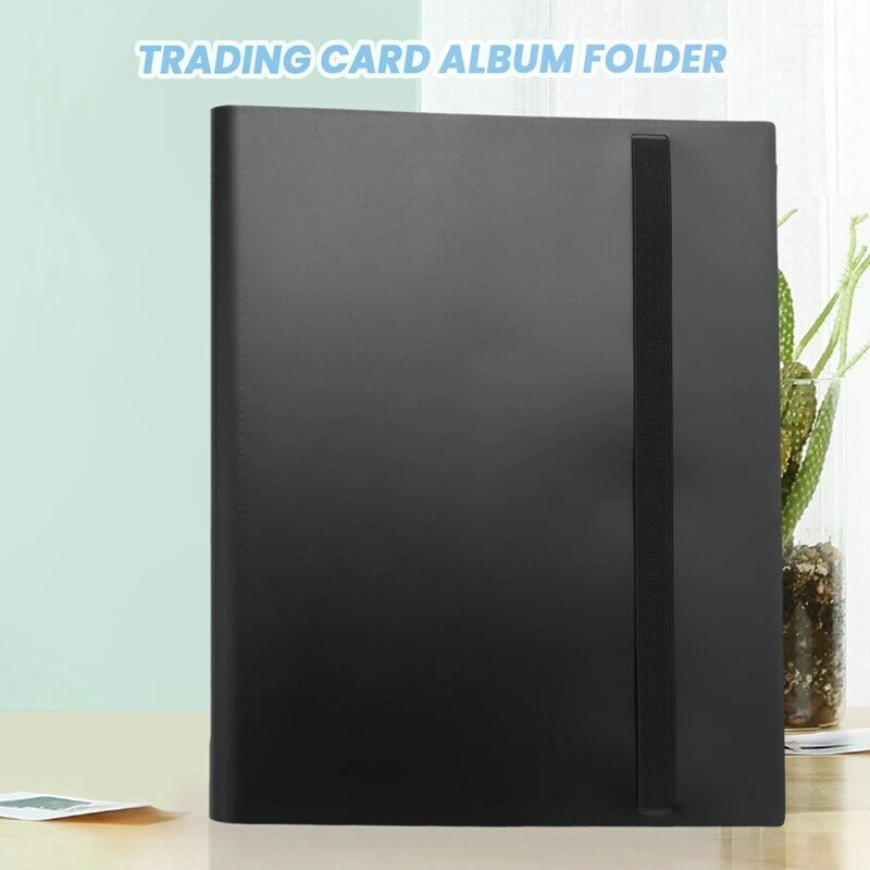 Carpeta de tarjetas comerciales, álbum de coleccionistas de tarjetas con 360 bolsillos, portatarjetas comercial de doble cara, páginas de 9 bolsillos
