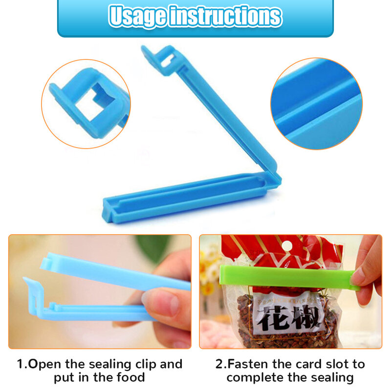 10 Pack Dicht Clip Lebensmittel Snack Abdichtung Tasche Clip Mini Vakuum Frische-halten Clip Essen Clip Kunststoff Clip Küche lagerung Werkzeug