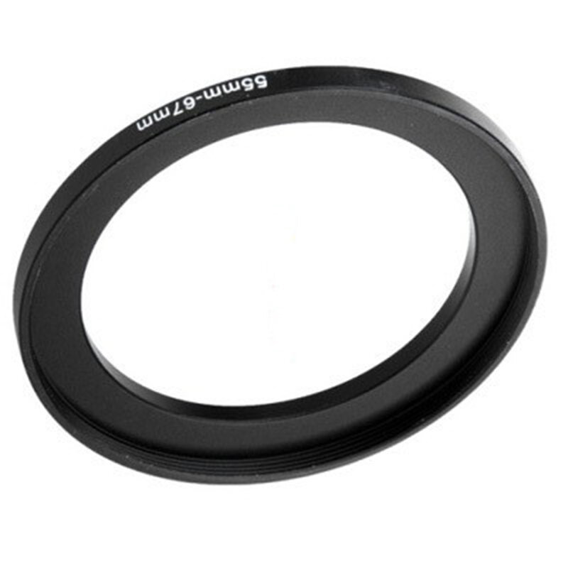 캐논 니콘 소니 DSLR 카메라 렌즈용 알루미늄 블랙 스텝 업 필터 링, 55mm-67mm, 55-67mm, 55-67mm 필터 어댑터 렌즈 어댑터