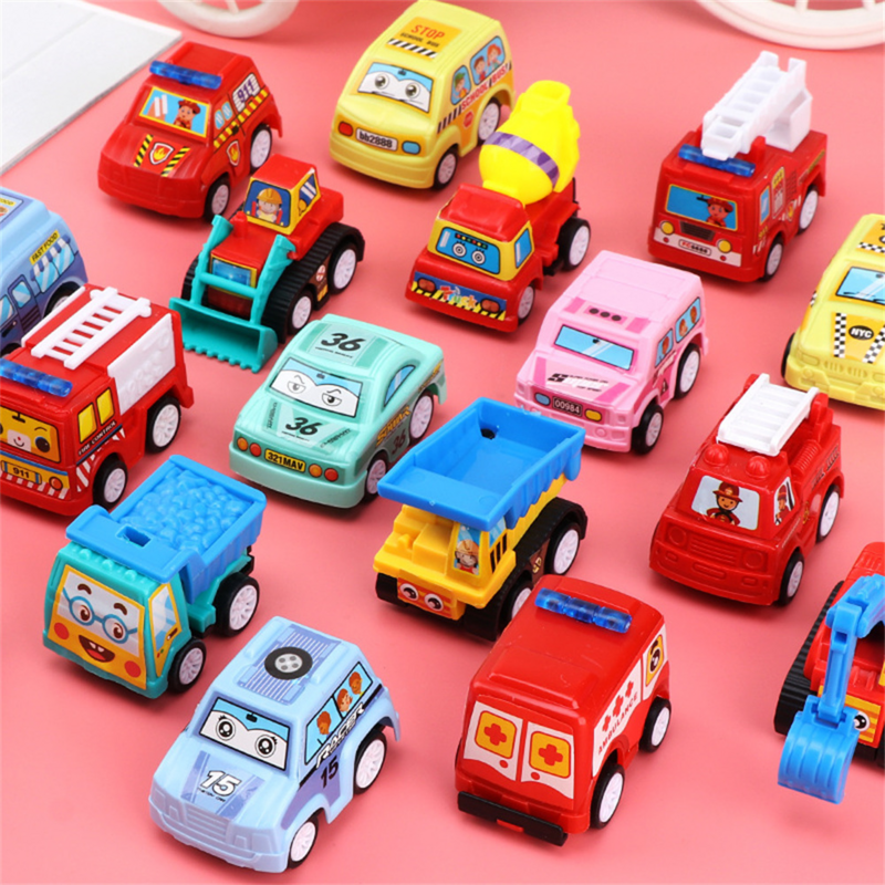 미니 자동차 모델 장난감 풀백 자동차 장난감, 엔지니어링 차량, 소방차, 어린이 관성 자동차, 소년 장난감, 다이캐스트 장난감, 어린이 선물