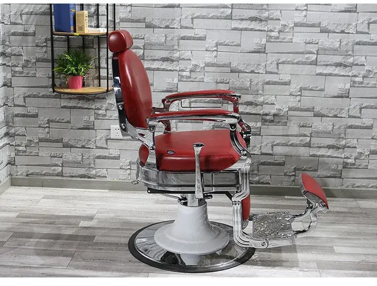 Luksusowy Vintage krzesło obrotowe kosmetyczny profesjonalny zabieg fryzjerski Salon fryzjerski Cadeira Salon