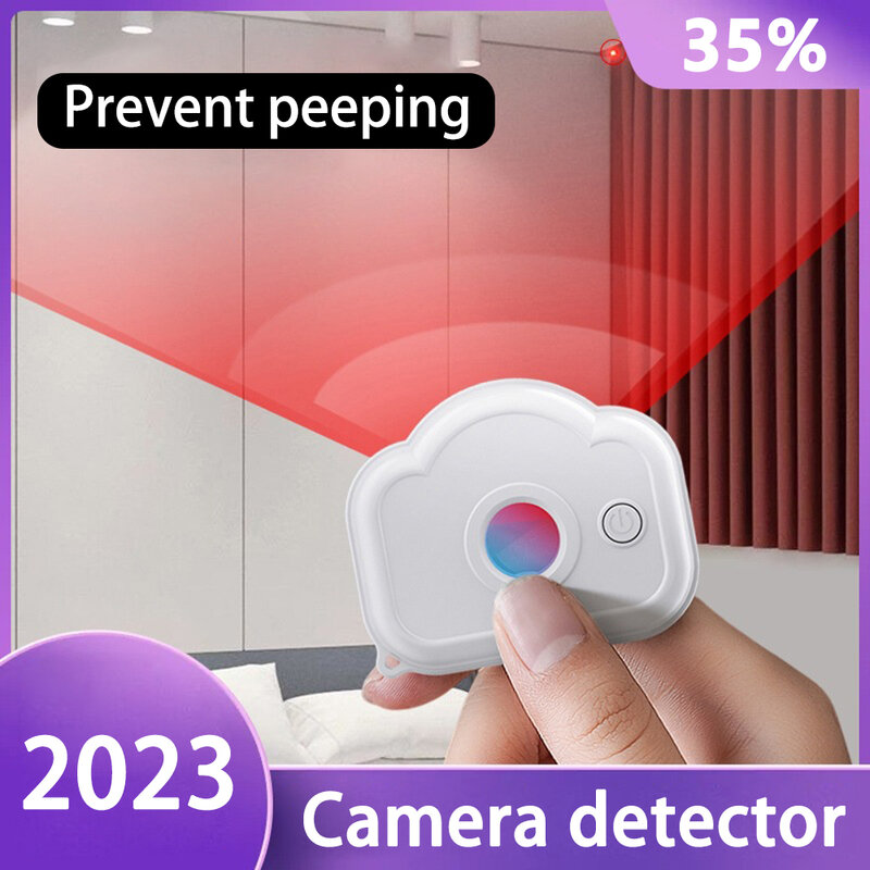 Detector Anti-Peeping Infravermelho Portátil, Mini Alarme para Viagem Hoteleira, Anti-Vigilância, Anti-Candid, Tiro Pinhole Camera Sensor