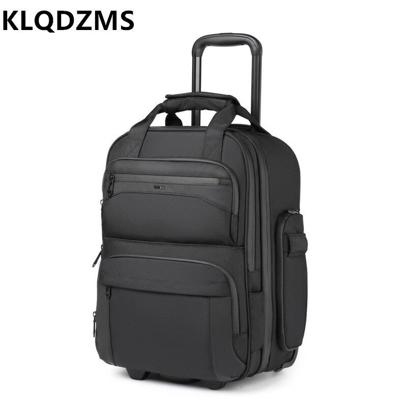KLQDZMS 20 Inch Oxford Cloth Business High-quality Pull Rod Luggage Durable Long-distance Travel Universal Wheel Luggage