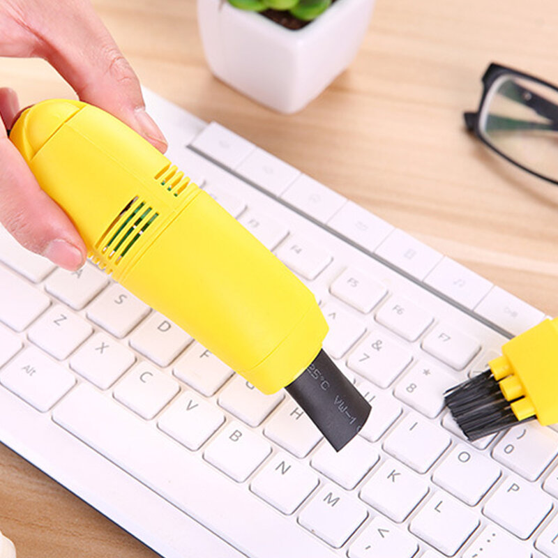 ABS Keyboard Vacuum Portable Mini USB Interface Replacement Cute Solid Color 5V Laptop Window Duster Dust Remover