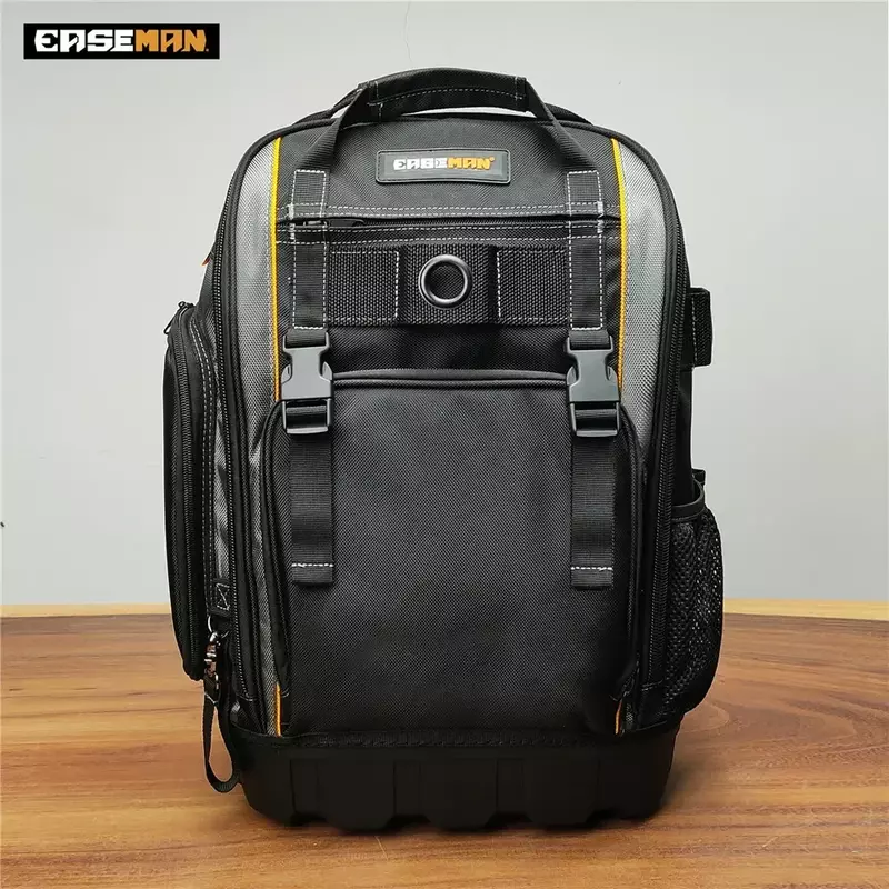 Oxford Cloth Tool Bag 1680D Rubber Bottom Multi-pockets Waterproof Tool Bag Puncture-resistant Professional Electrician 2024 NEW