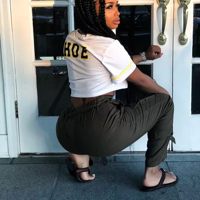 Женские брюки в стиле хип-хоп, брюки с завышенной талией и прямыми штанинами в стиле панк, осень 2021