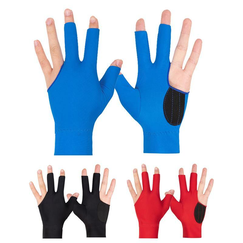 1 szt. Rękawice do basenu bilardowego z odkrytymi palcami oddychająca rękawica antypoślizgowa lewa ręka 3 rękawica silikonowa rękawice treningowe akcesoria