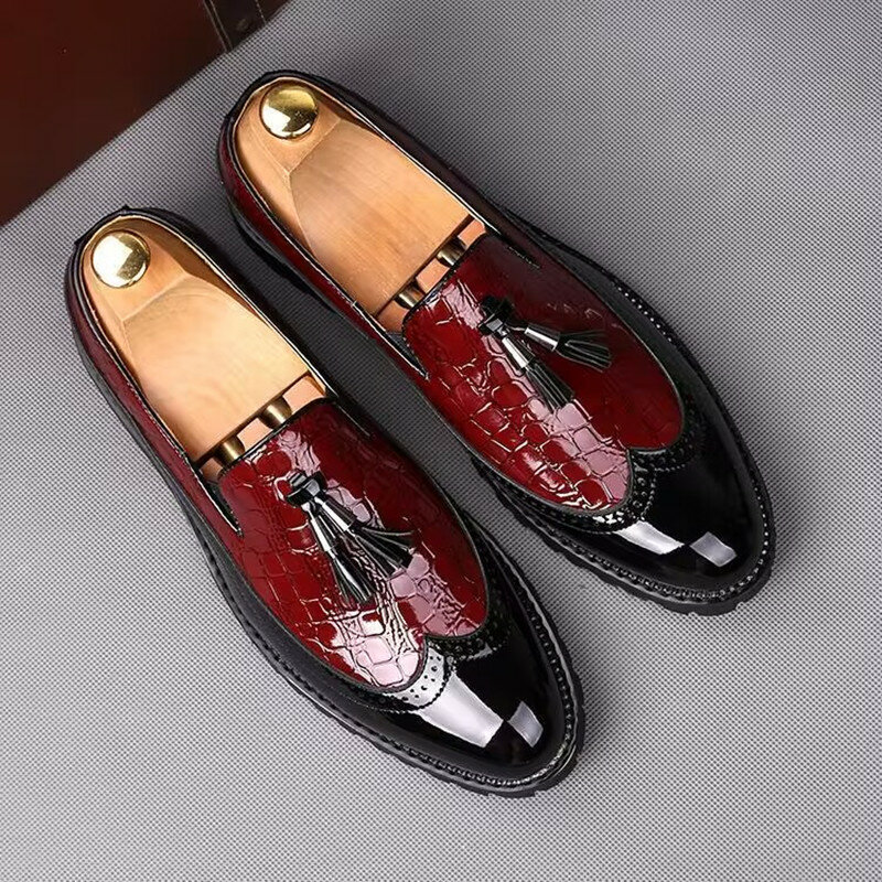 Роскошные дизайнерские кожаные туфли-оксфорды белого и черного цвета, мужские повседневные лоферы, деловая Классическая обувь, мужская обувь