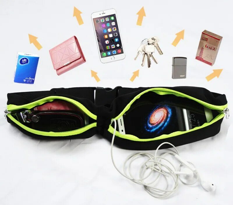 Sports Bag Running Waist Bag Belt Pocket Jogging Portable Waterproof Cycling Bum Waistbag Men Women Fashion Travel Sport Pouch
