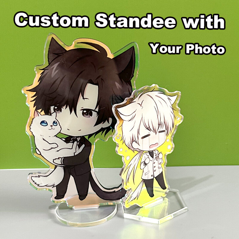 Custom Figure Standee supporto in acrilico trasparente Cartoon Charm Game Anime Design scrivania personalizzata decorare modello portachiavi regalo per Fan