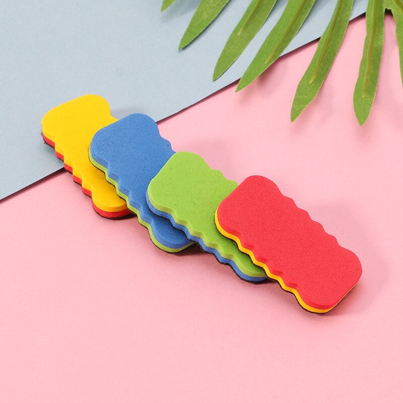 Long-lasting Whiteboard Erasers Colored  Eraser for School Stationary
