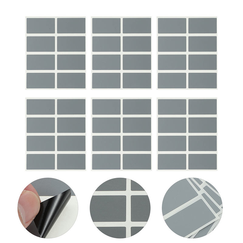 Retangular madeira Scratch Card Labels, papel Peel and Off, ferramenta DIY, 200 pcs