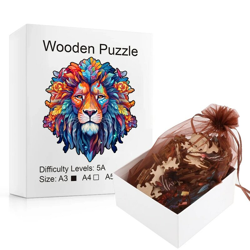 Brain Teaser Games and Puzzles Irregular Jigsaw Puzzle Adults Game Boy Animal Puzzle Toys Montessori Toy Games for Children Diy