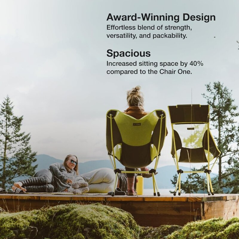 Silla De Camping plegable, sillón portátil ligero, una XL, para senderismo en la naturaleza