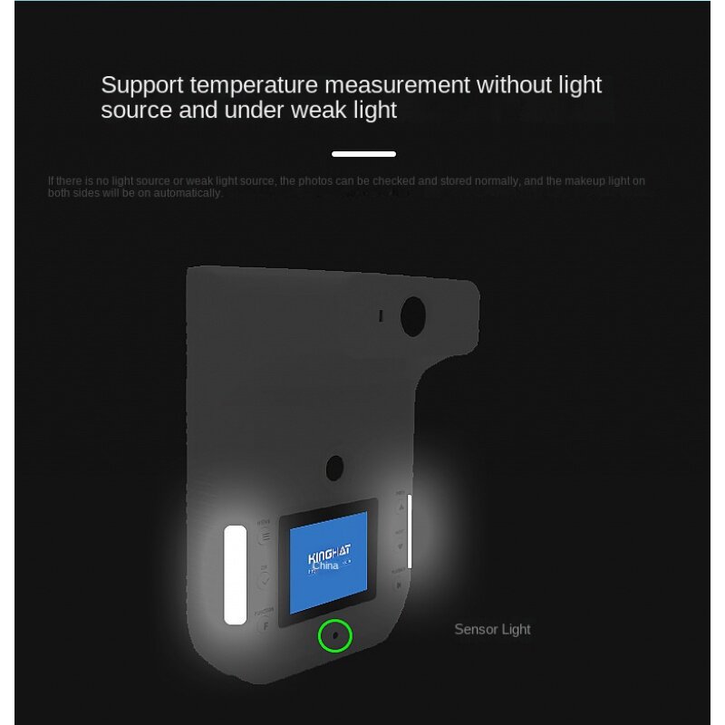 Mesin pengukur suhu pengenalan wajah, cerdas, non-kontak, jarak jauh, termometer pencitraan termal