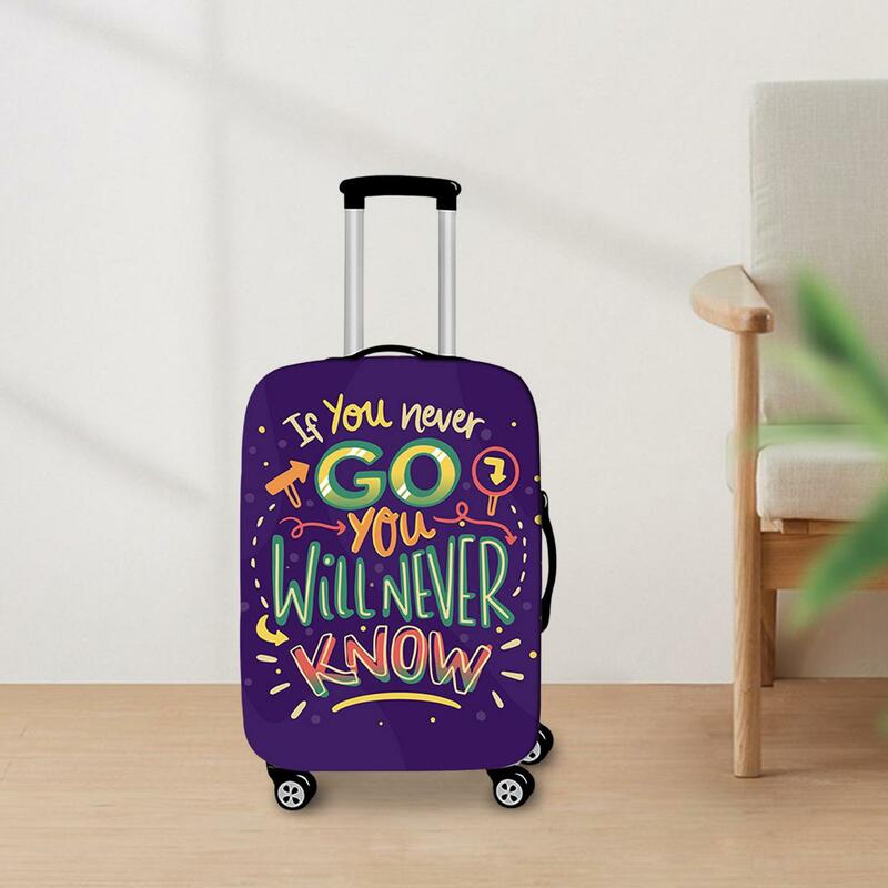 Elastic Travel Luggage Cover Washable Suitcase Cover Protector for Vacation