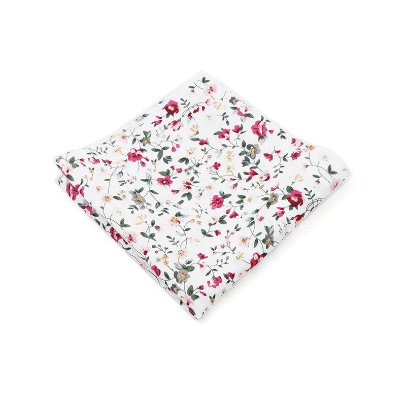 Мужской Хлопковый цветочный носовой платок для отдыха Свадебный костюм носовой платок в повседневном стиле для свадебных аксессуаров подарок