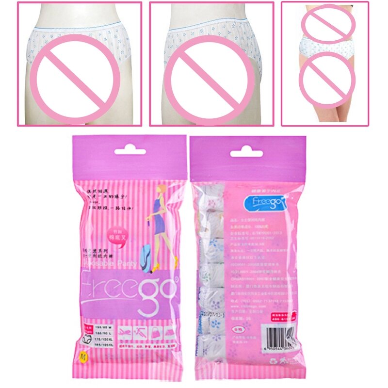 77HD Print Disposable Panties Maternity Underwear Panties Women's Travel Panties