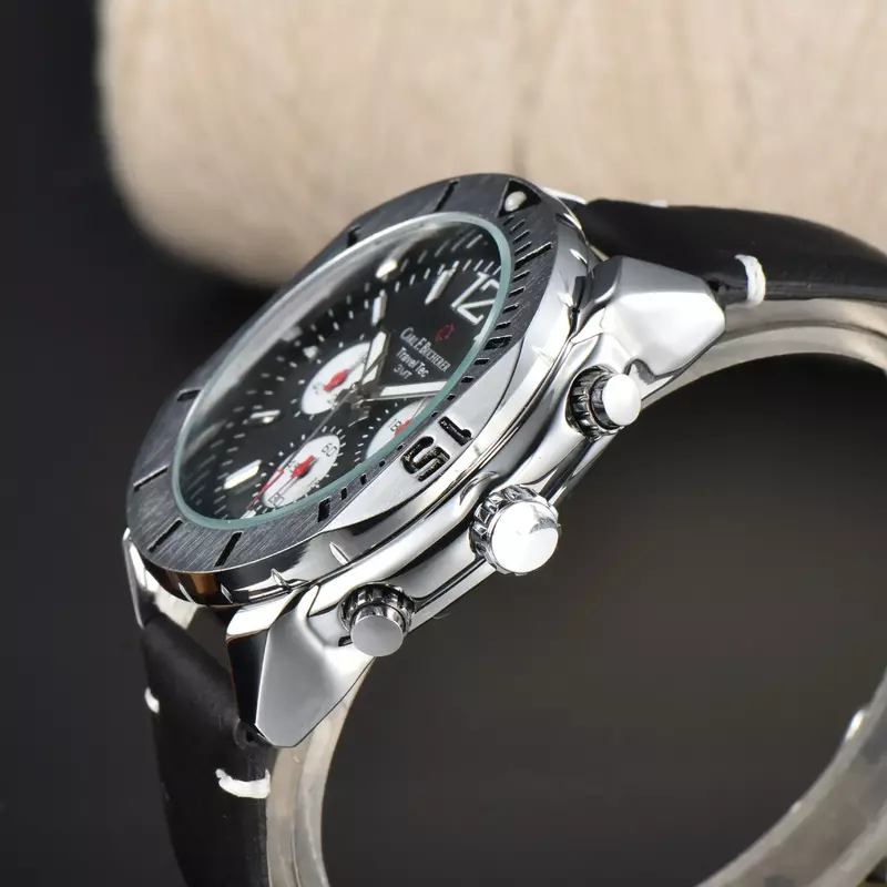 Nowy Carl F. Bucherer luksusowy męski wielofunkcyjny zegarek z kodem czasu Casual modny zegarek wysokiej piękny prezent wodoodporny zegarek kwarcowy