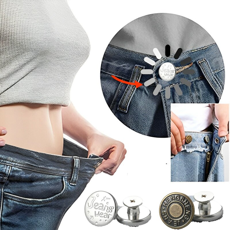Jeans logam kancing jahit pakaian Aksesori celana Jean Shank paku keling tombol penggantian dekorasi