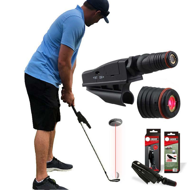 Miotacz golfowy przenośny pomoc szkoleniowa wielofunkcyjny miotacz laserowy czarny narzędzie do korekcji do pole puttingowe
