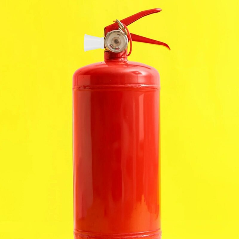 Boquilla de manguera de 6 piezas, accesorios para extintor de incendios, componentes anchos, reemplazables, color blanco