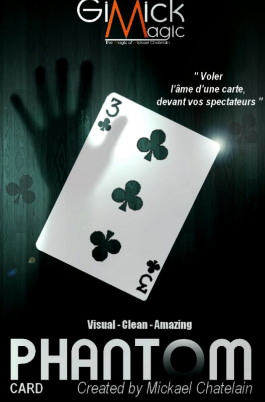Cartão fantasma para truques mágicos, 2023, Truques mágicos